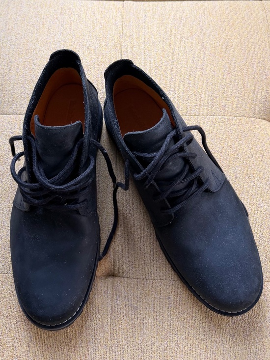 Mens Timberland Chukka Boots, nubuck black leather, 8W main image 8